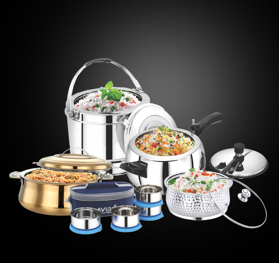 Avias Stainless steel kitchenware and cookware