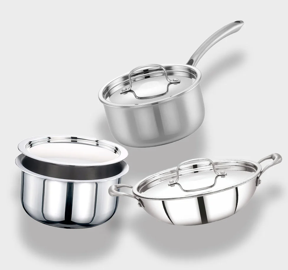 Cookware collection Avias India Stainless Steel Kitchenware Brand