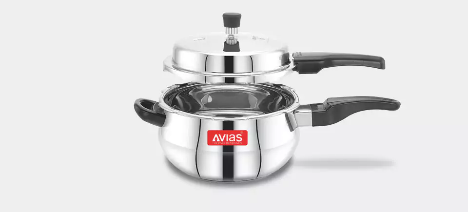 Handi Outer Lid Pressure Cooker stainless steel