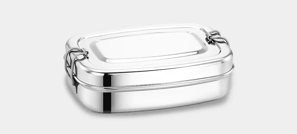 Tele stainless steel Lunch Box with Inner Plate